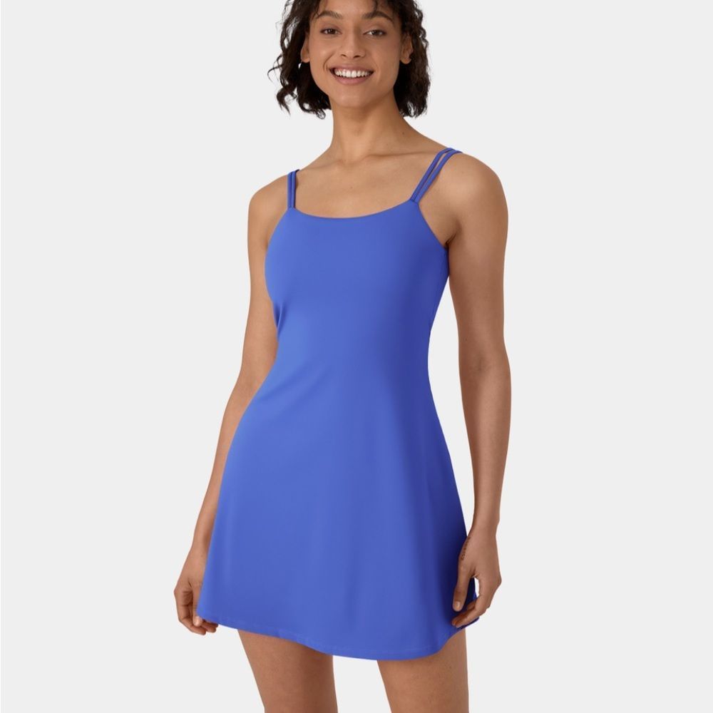 NWOT HALARA Everyday Cloudful Fabric Double Straps Backless Dress